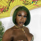 13X4 Emerald Green Straight 180% Transparent Lace Wig 10A