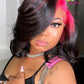 13X6 Hd Lace Front Wigs Human Hair Pink Root For Black Women 150% Density Pre Plucked Apparel &