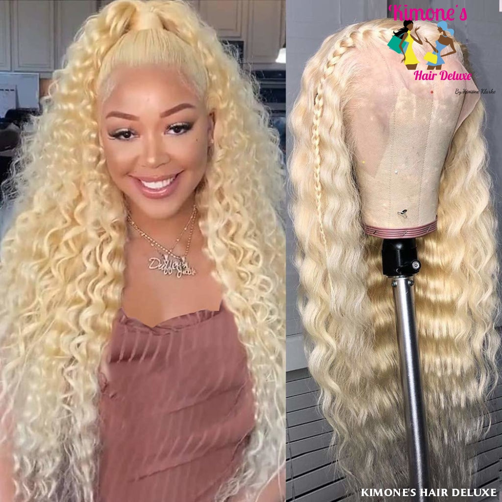 613 Frontal Wig Curly 13X4 Lace Lace Front Human Hair Wigs Transparent Preplucked Remy 150%
