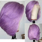 13X4 HD Colored 10A Lace Bob Wigs 180% 8-14 pouces perruque