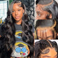 12A 13x6 Transparent  Lace front Human Bodywave 200% Wig 8-28IN