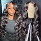 HD Transparent Straight 13X6 Lace Frontal Human Hair Wigs Body wave  180% Density   Wig Virgin Hair