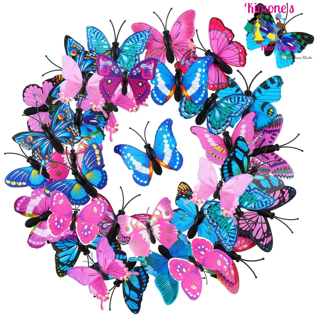 8 Pcs Butterfly Clips For The Xtra Girls (Halloween Special) Hair Accessories 200000395