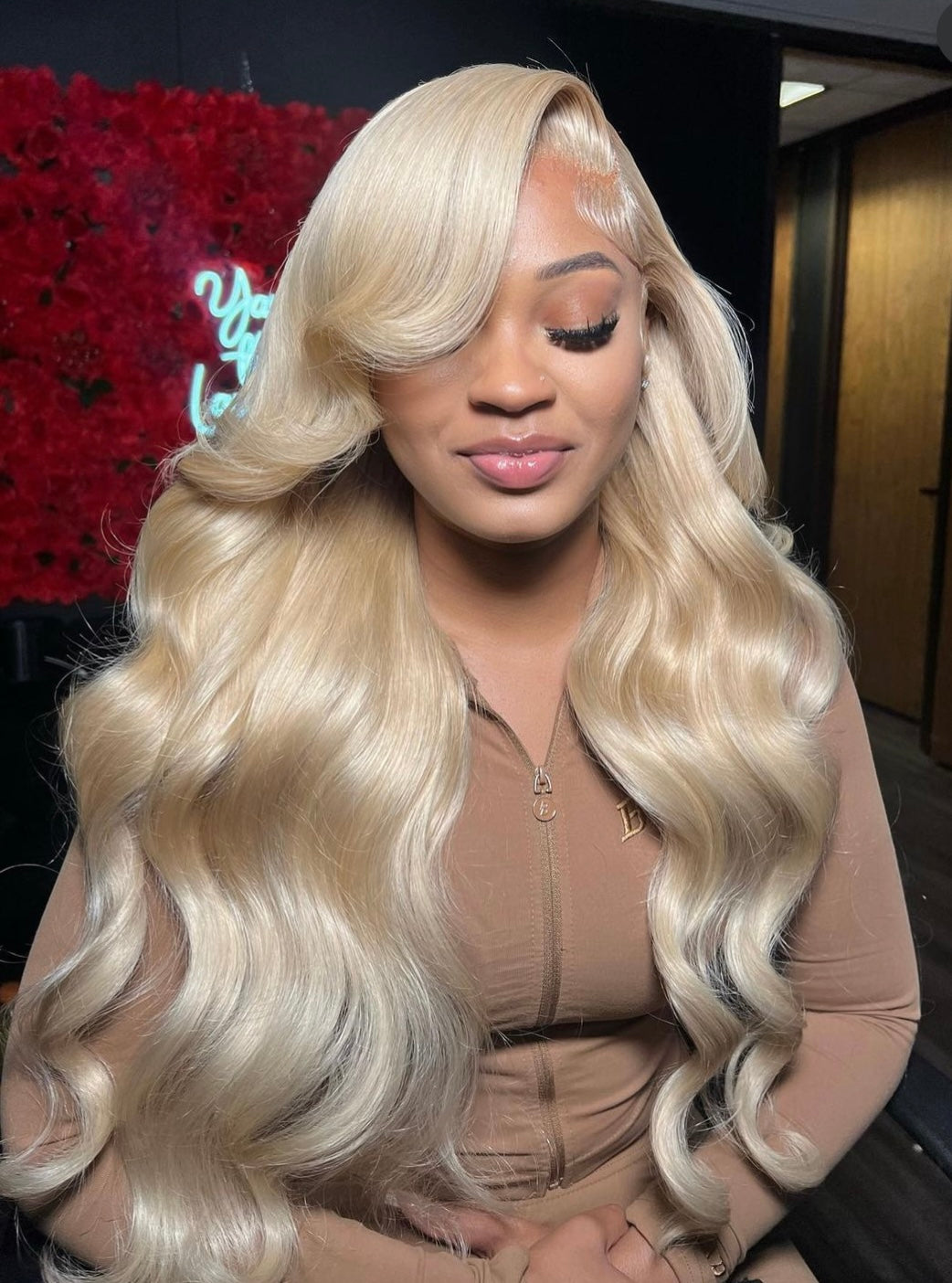 13x6 /13x4 613  HD Transparent Blonde Body wave 180% 12A Pre plucked Raw Virgin Hair Wig