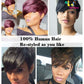 A Pixie Cut Human Hair Wigs Short Wig Non Lace Front Boy Straight With Neat Bangs 200168148