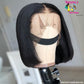 Bob 13X4 Transparent Lace Wigs 150% Brazilian Straight Remy Human Hair Type 200168148