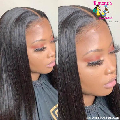 Transparent 13X4 Lace Wig 180% Straight Lace Front Human Hair Wigs Brazilian 10Inches 200168148