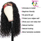 Water Wave Headband Wig Non Lace Brazilian Virgin Hair Wigs Curly 150% Density 200168148